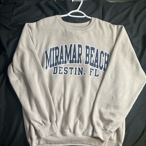 Miramar Beach Destin, FL Graphic Crewneck Sweatshirt - Light Gray